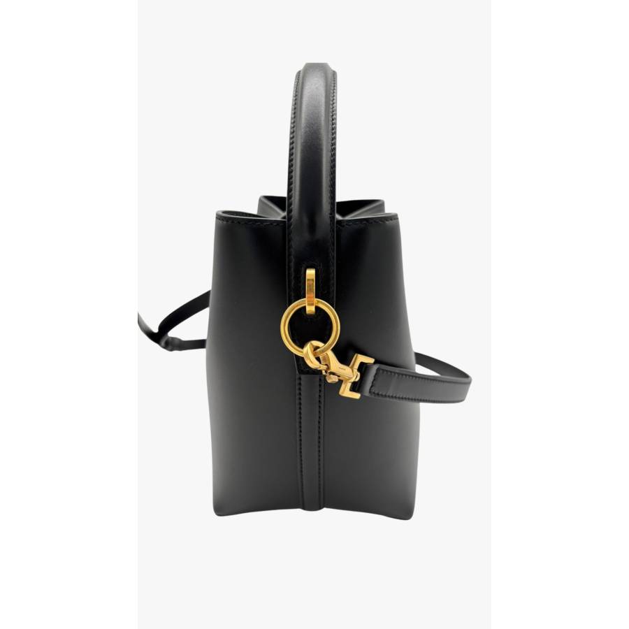 Sac Le 37 small en cuir noir