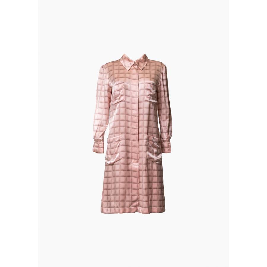 Robe-chemise à carreaux
