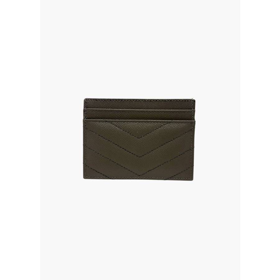 Porte-cartes Cassandre en cuir grain de poudre gris