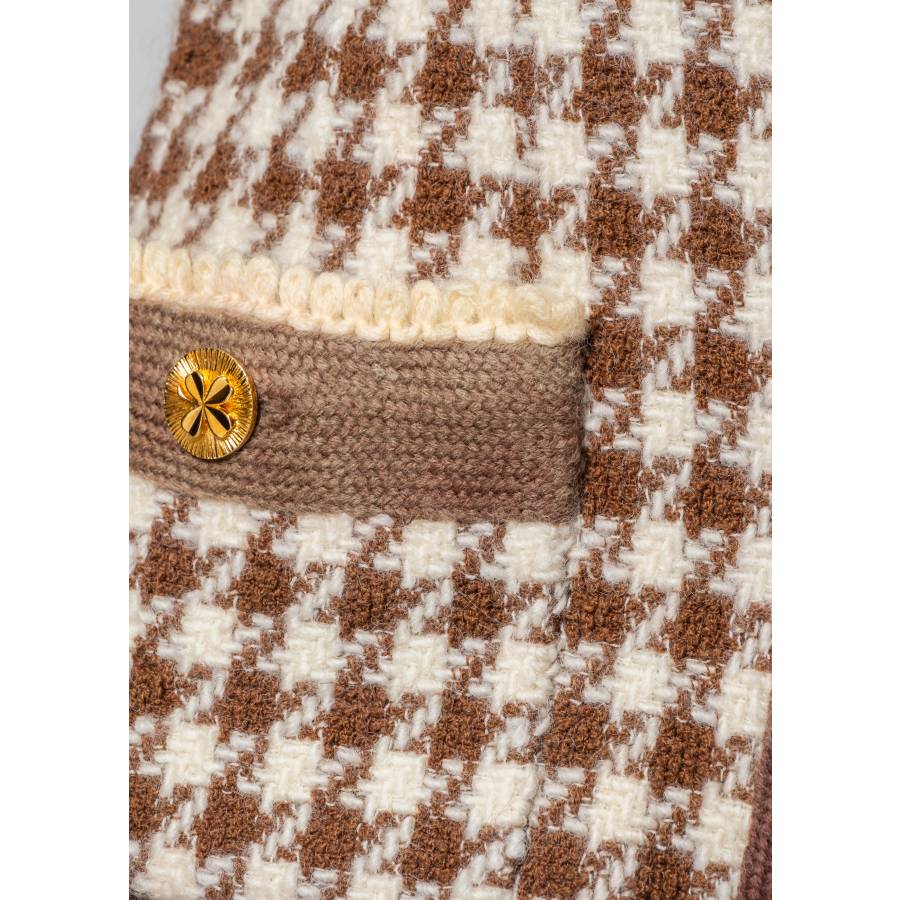 Ensemble vintage motif pied-de-poule