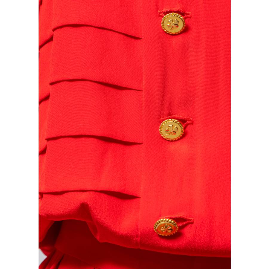 Robe mi-longue en soie