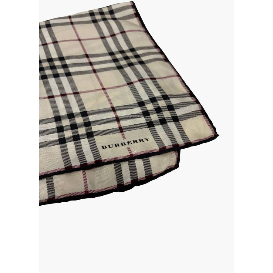 Foulard en soie beige