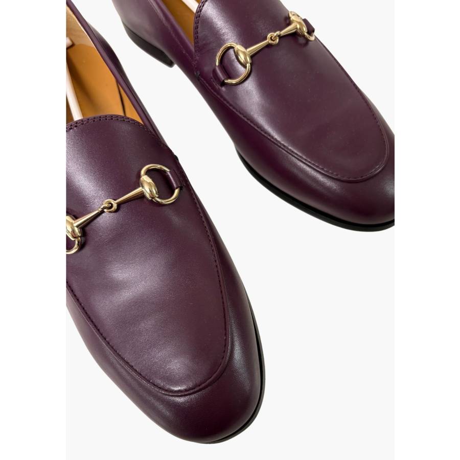 Jordaan-Slipper mit violettem Horsebit