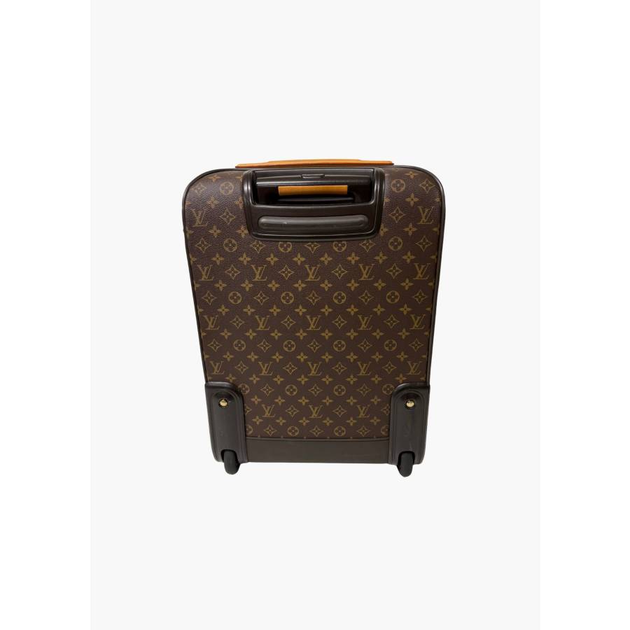 Valise cabine Pégase 55 en toile Monogram et cuir naturel