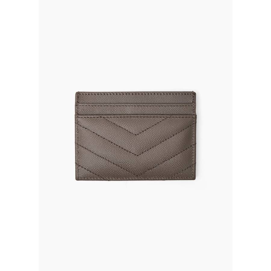 Porte-cartes Cassandre en cuir grain de poudre gris