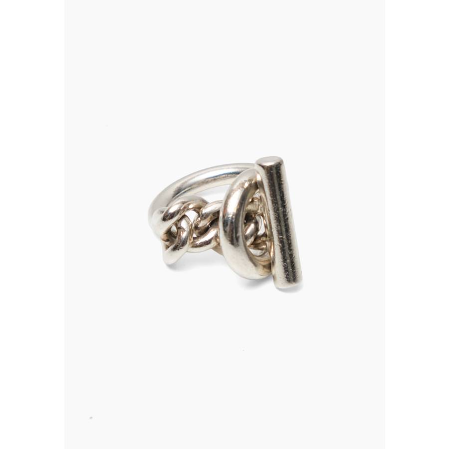 Bague Croisette grand modèle en argent