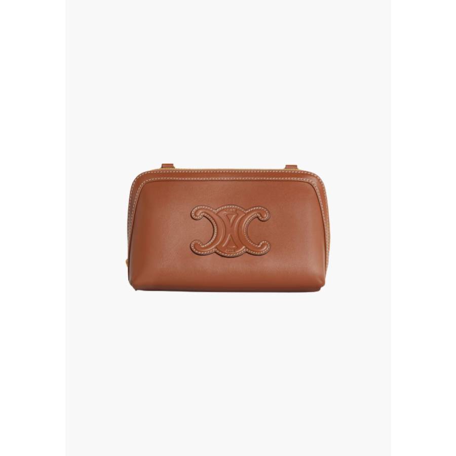 Pochette Triomphe à chaine veau lisse