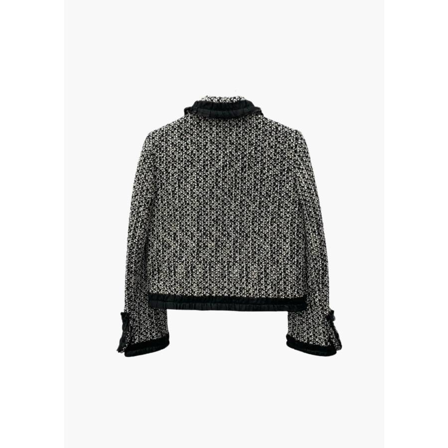 Tweed-Jacke mit Stickereien von Spaniel-Hunden