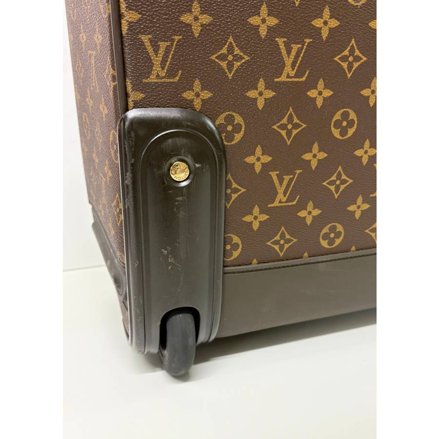 Valise cabine Pégase 55 en toile Monogram et cuir naturel