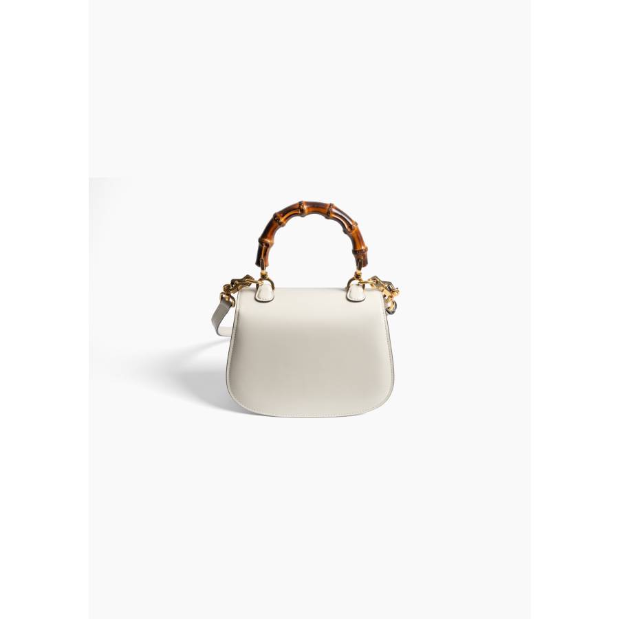 Sac Bamboo 1947 mini format en cuir blanc