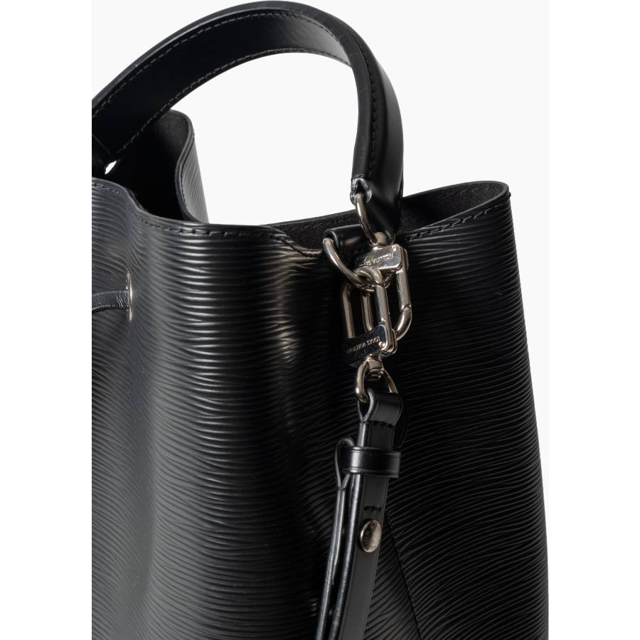 Sac seau NéoNoé MM en cuir Épi noir