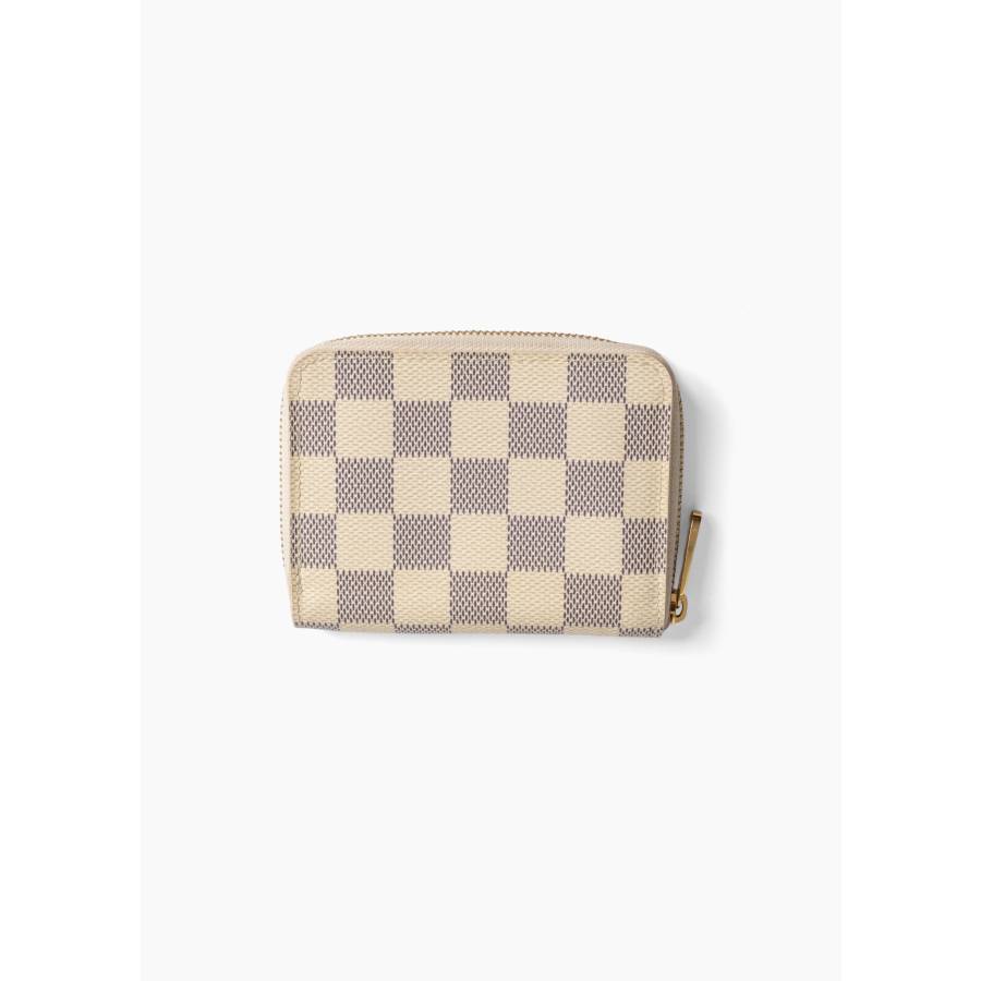 Porte-monnaie Zippy en toile Damier Azur