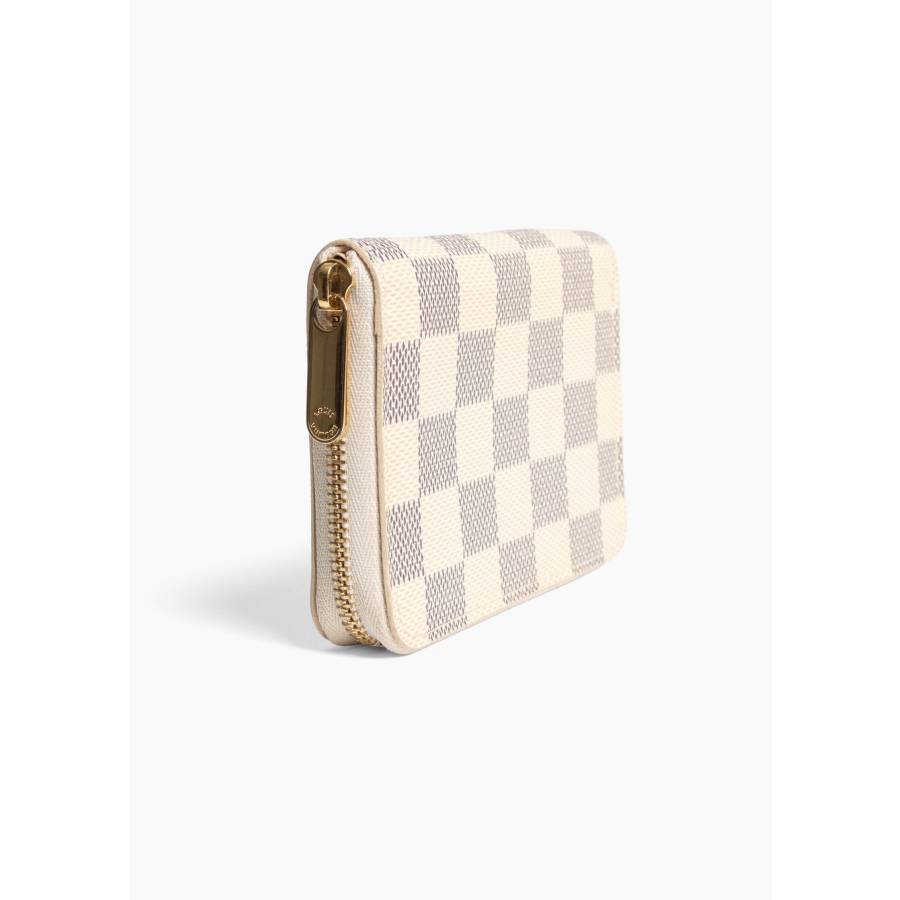 Porte-monnaie Zippy en toile Damier Azur