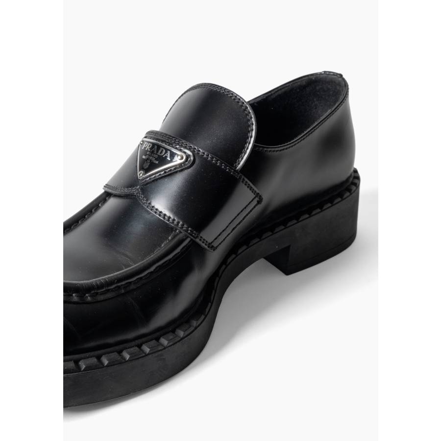 Mocassins Chocolate en cuir brossé noir