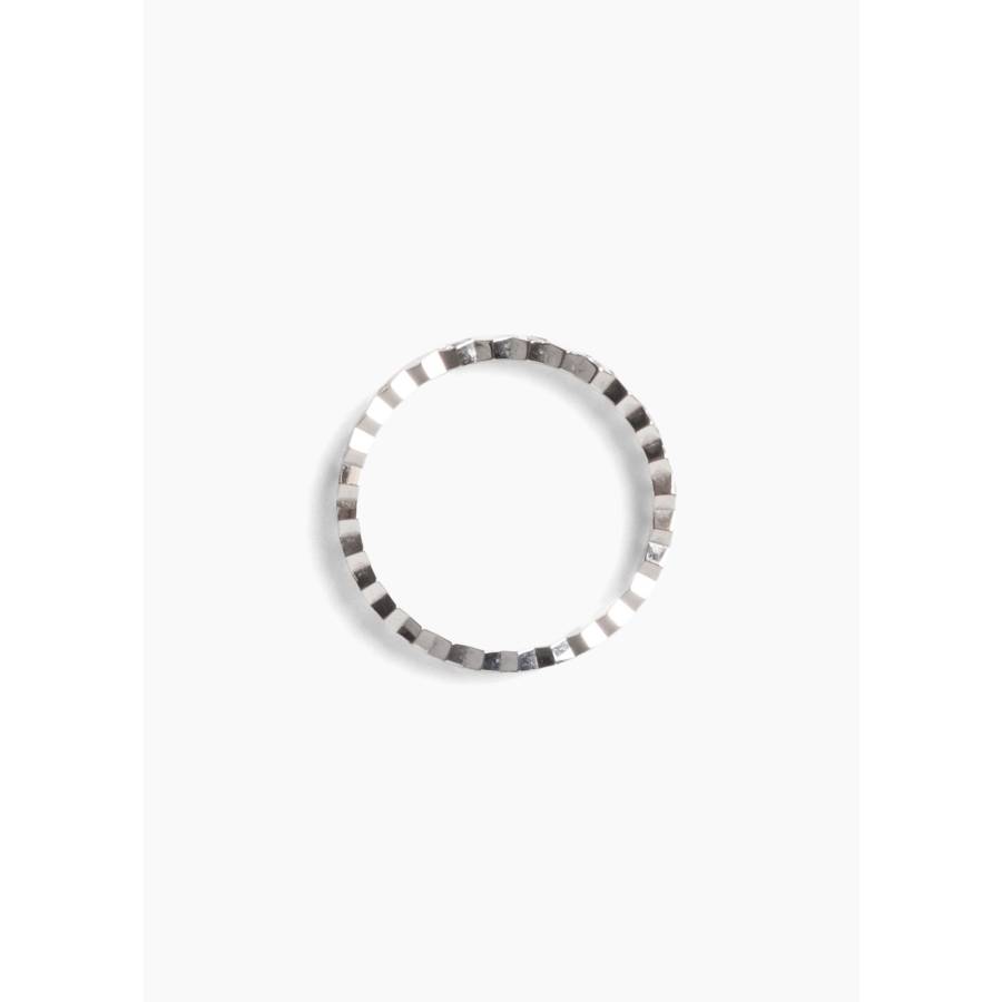 Bague BEE en or blanc, semi-pavé de diamants