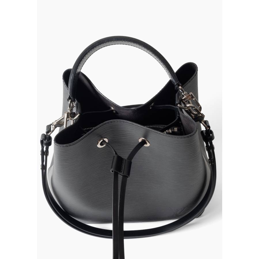 Sac seau NéoNoé MM en cuir Épi noir