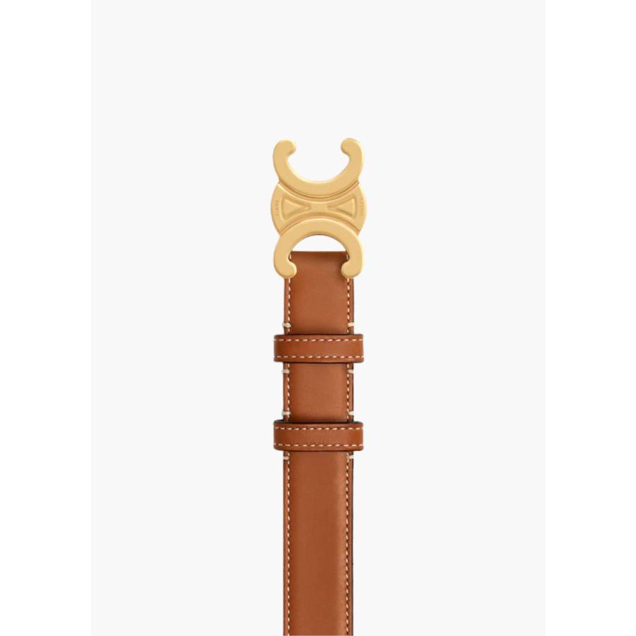 Medium Triomphe Belt in natural calfskin