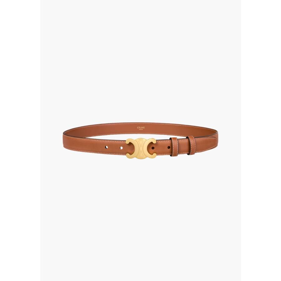 Medium Triomphe Belt in natural calfskin