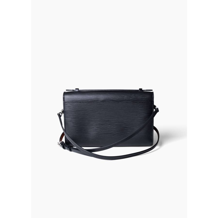 Sac Cléry en cuir épi noir