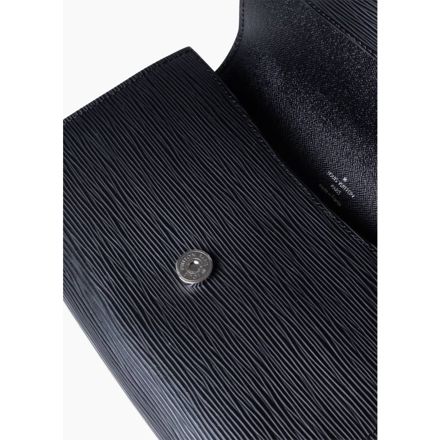 Sac Cléry en cuir épi noir