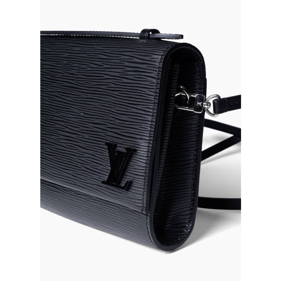 Sac Cléry en cuir épi noir