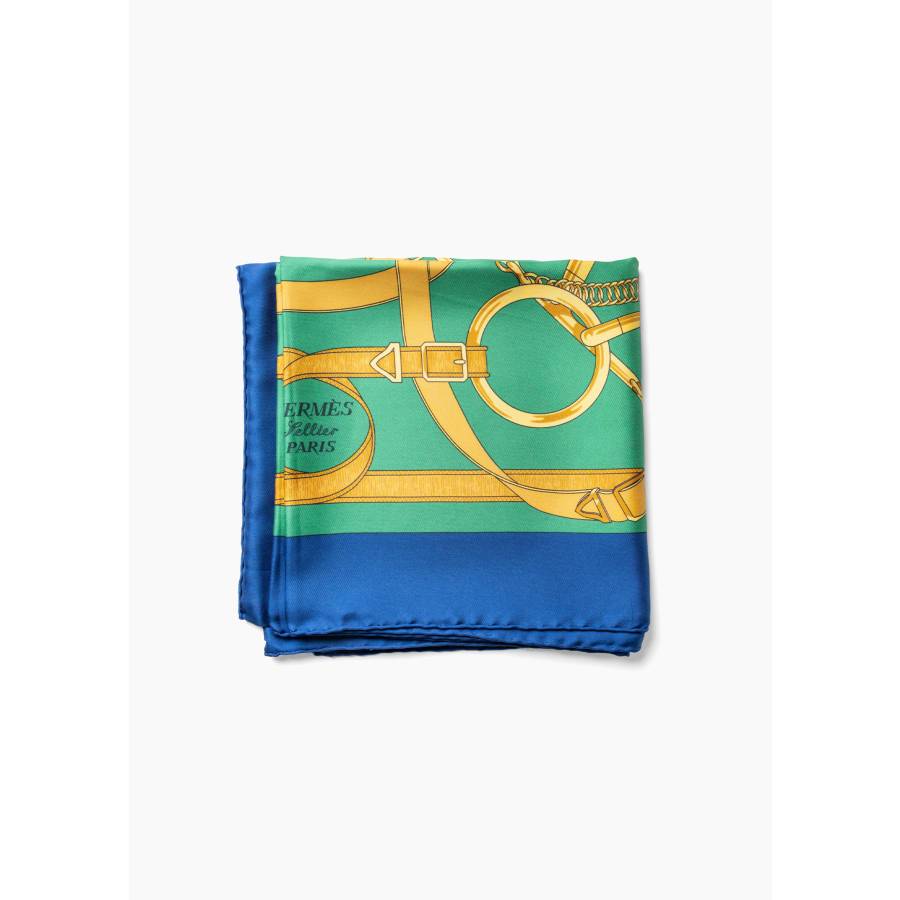 Carré de soie Hermès "Eperon d'Or"