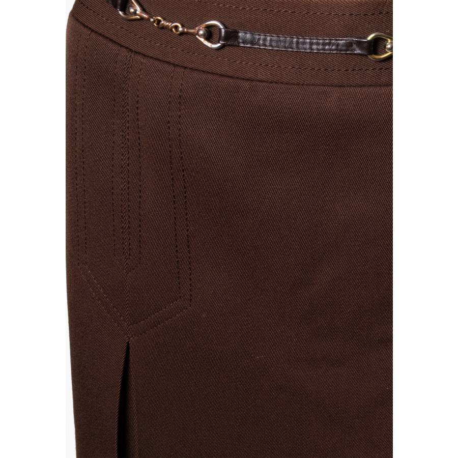 Vintage Pleated Skirt with Bit Detail