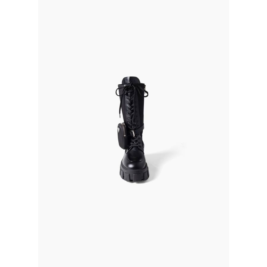 Bottes "Monolith" en cuir noir