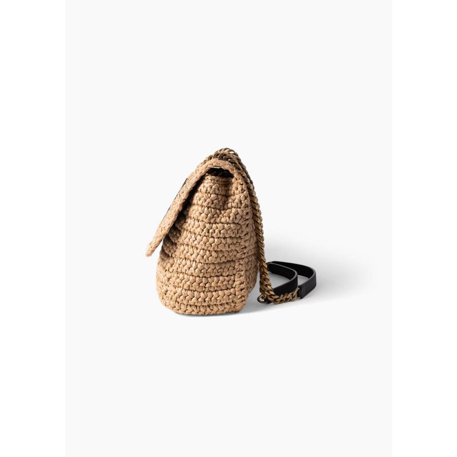 Niki Medium Raffia Bag