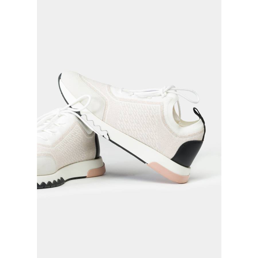 Sneakers Addict aus zweifarbigem Metallic-Strick