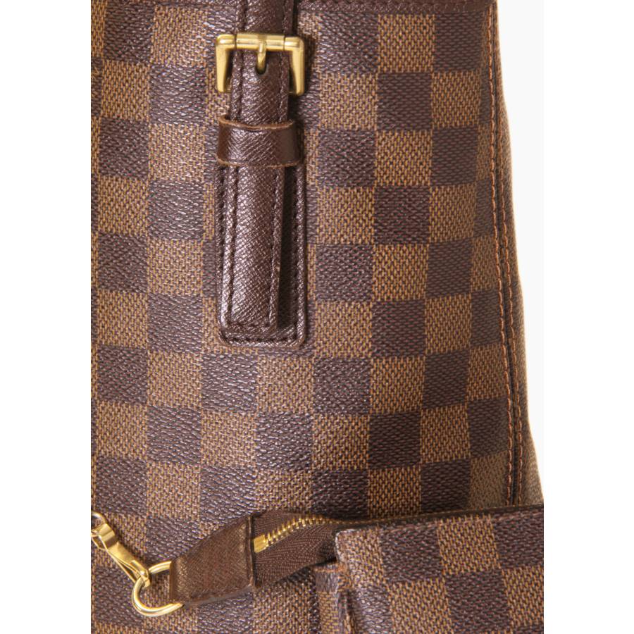 Marais Bucket Bag aus Damier-Ébène-Canvas