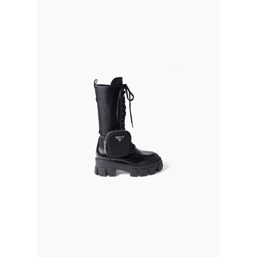 Bottes "Monolith" en cuir noir