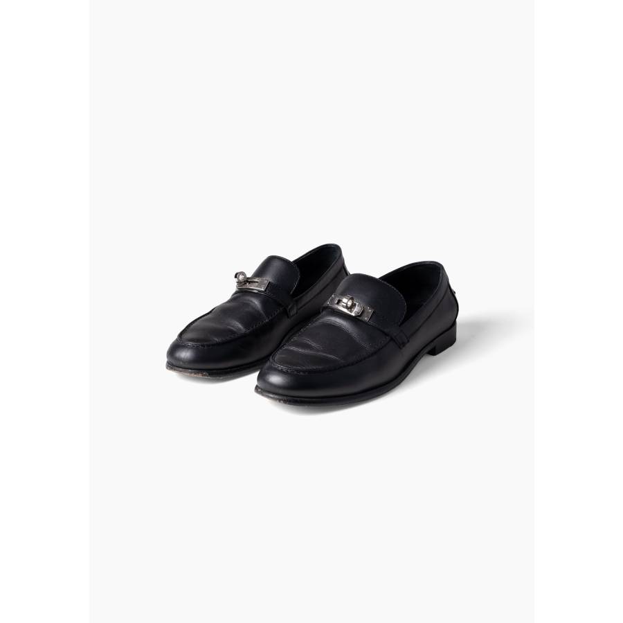 Destin black leather loafers