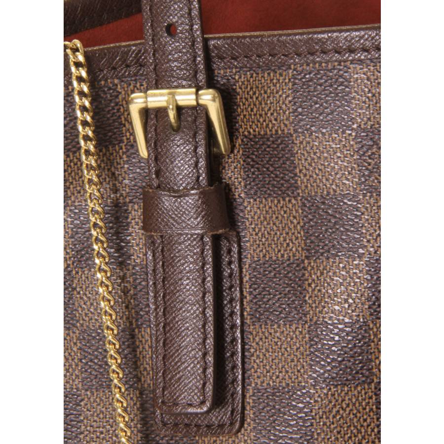 Marais Bucket Bag aus Damier-Ébène-Canvas