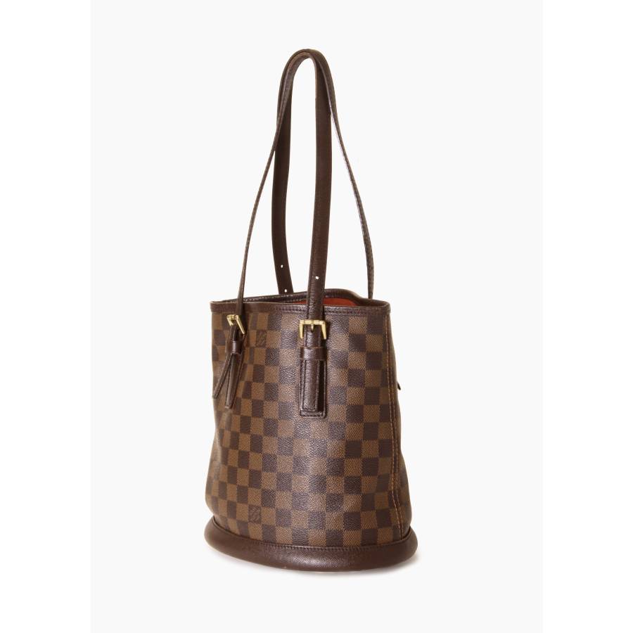 Marais Bucket Bag aus Damier-Ébène-Canvas