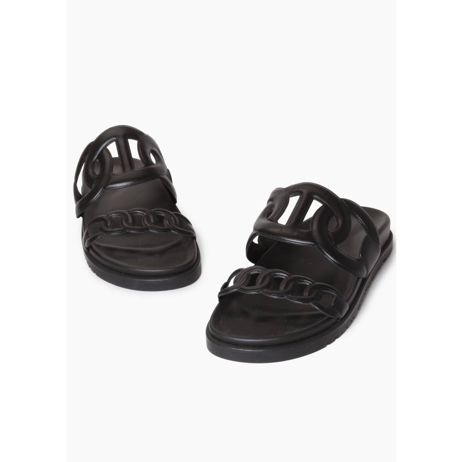 Extra Schwarze Sandalen