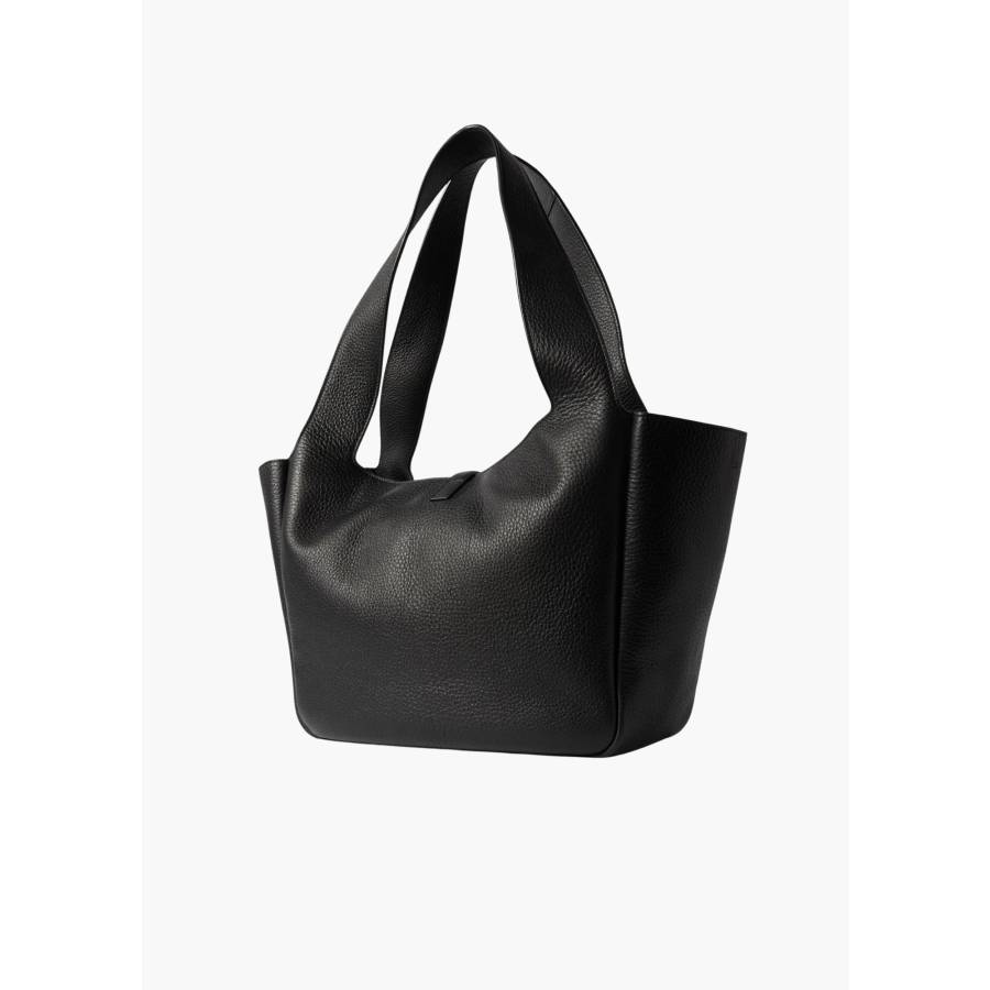 Sac Le 5 à 7 Bea en cuir grainé noir