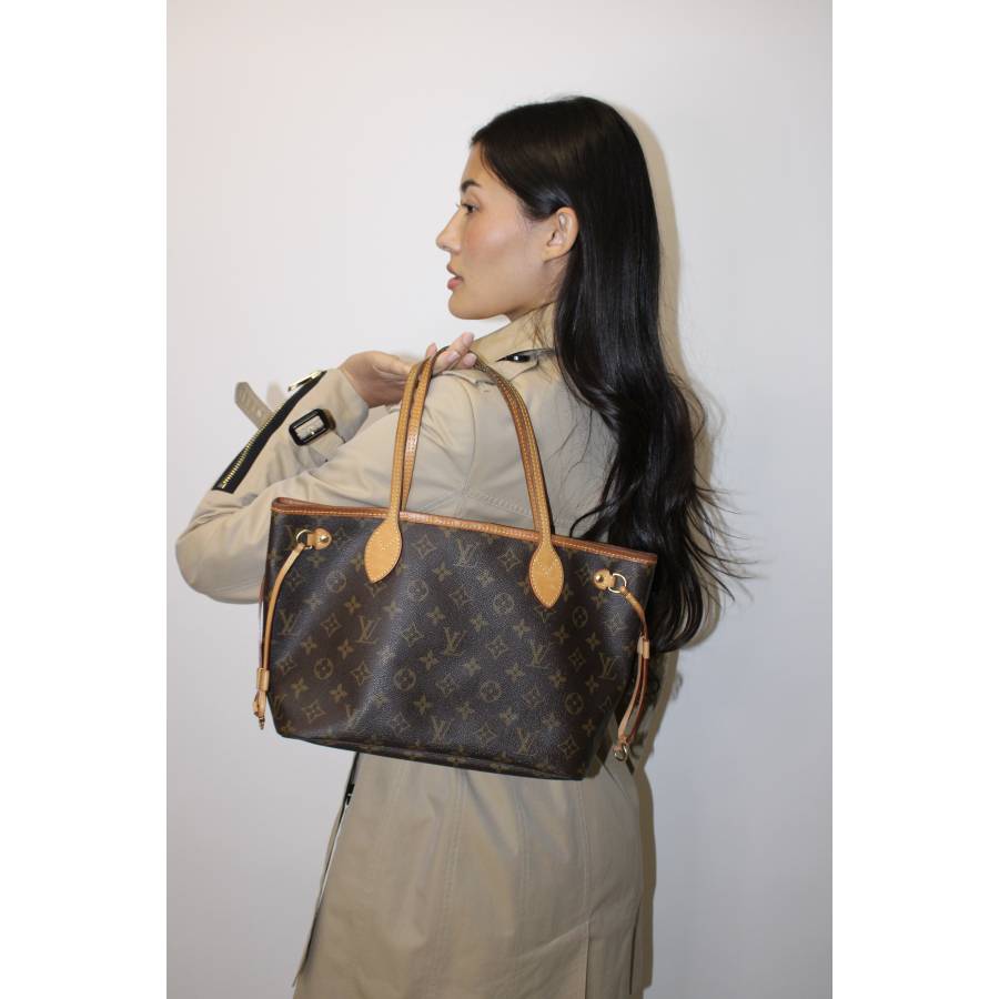 Sac Neverfull PM en toile Monogram et cuir