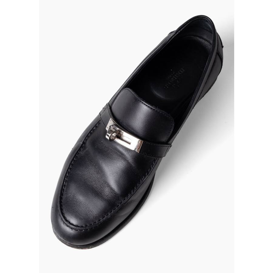 Destin black leather loafers