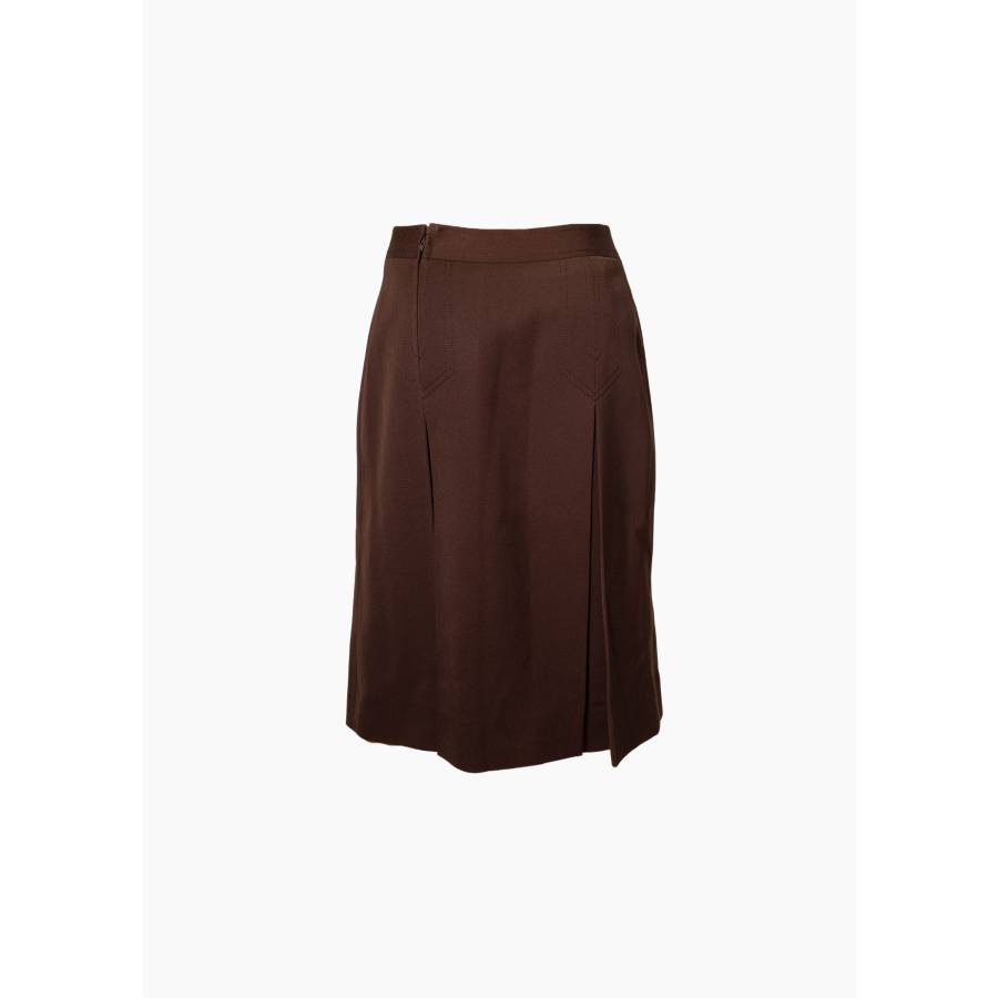 Vintage Pleated Skirt with Bit Detail