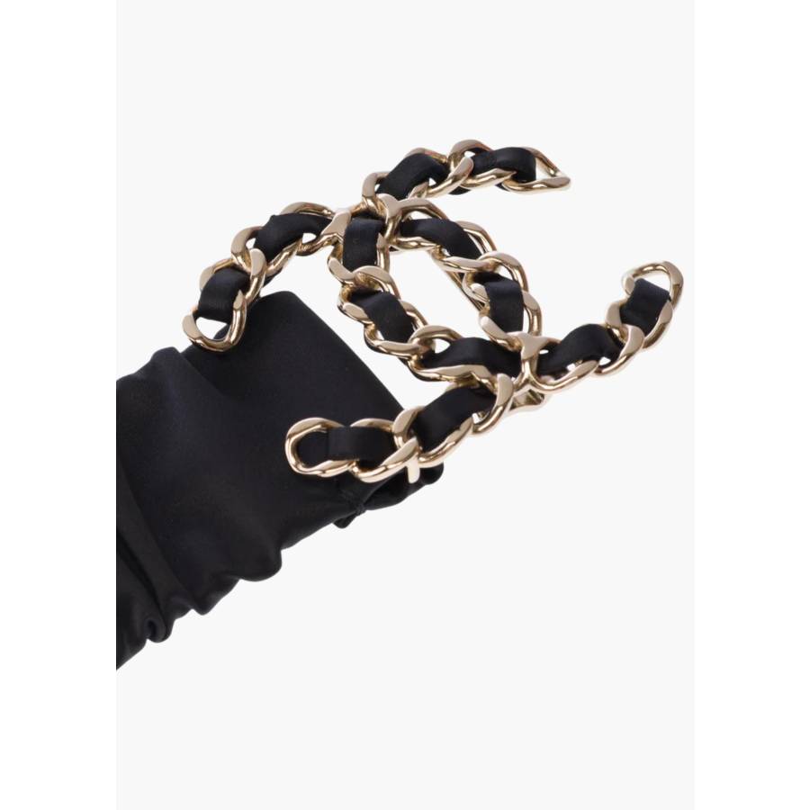 Ceinture​​​ ​en​​​ ​​​cuir​​ ​noir​ ​​logo​ ​CC