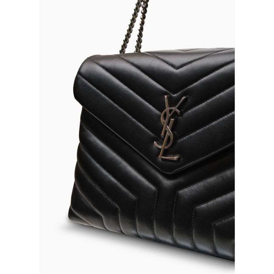 Loulou Medium Bag in Black Leather