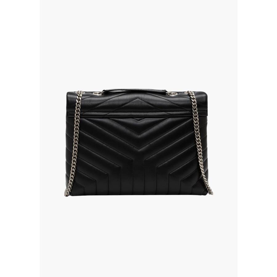 Loulou Medium Bag in Black Leather