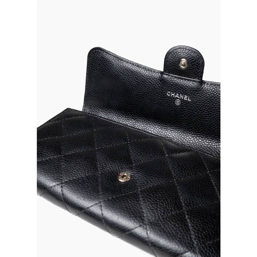 Black CC flap wallet