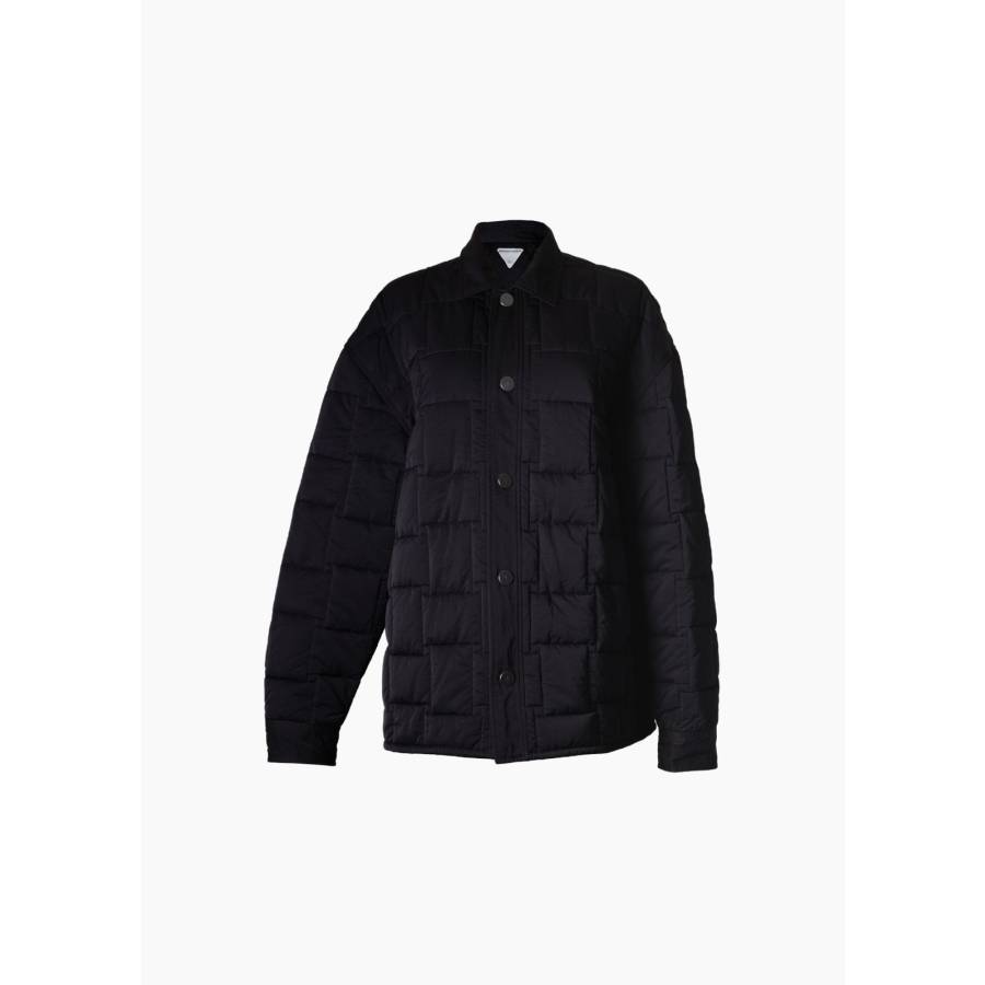 Schwarze Steppjacke