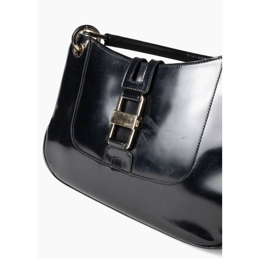 Sac à main en cuir noir