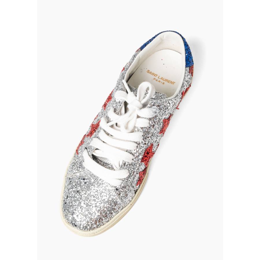 Classic glitter court sneakers