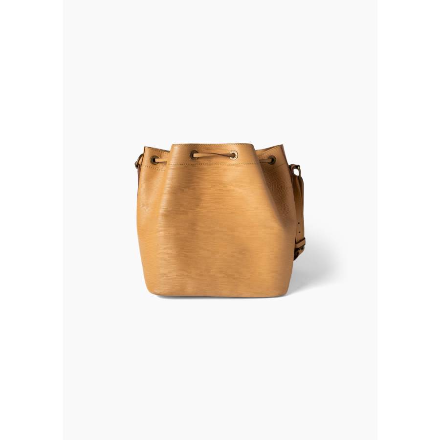 Sac à main Noé en cuir beige