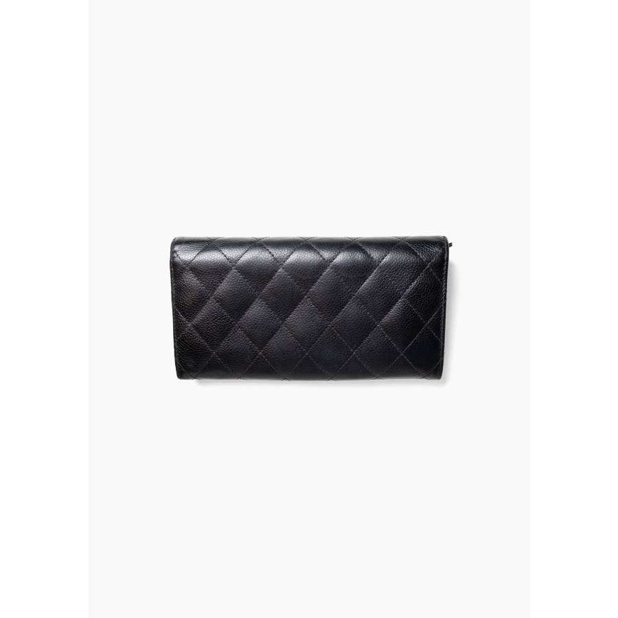 Black CC flap wallet