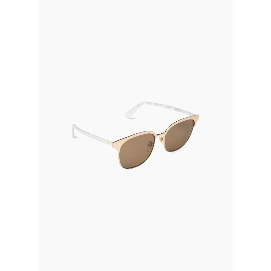 Sonnenbrille aus vergoldetem Metall